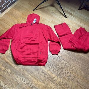 Tracksuit Sweatsuit XL RED Mens Cargo Sweatpants NWT Vtg Y2K